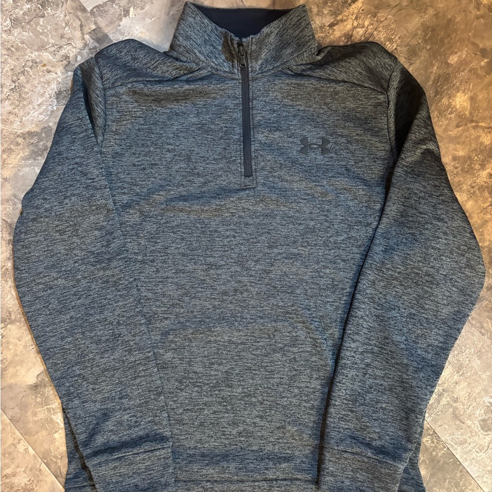 Under Armour Blue-Gray Quarter-Zip Pullover